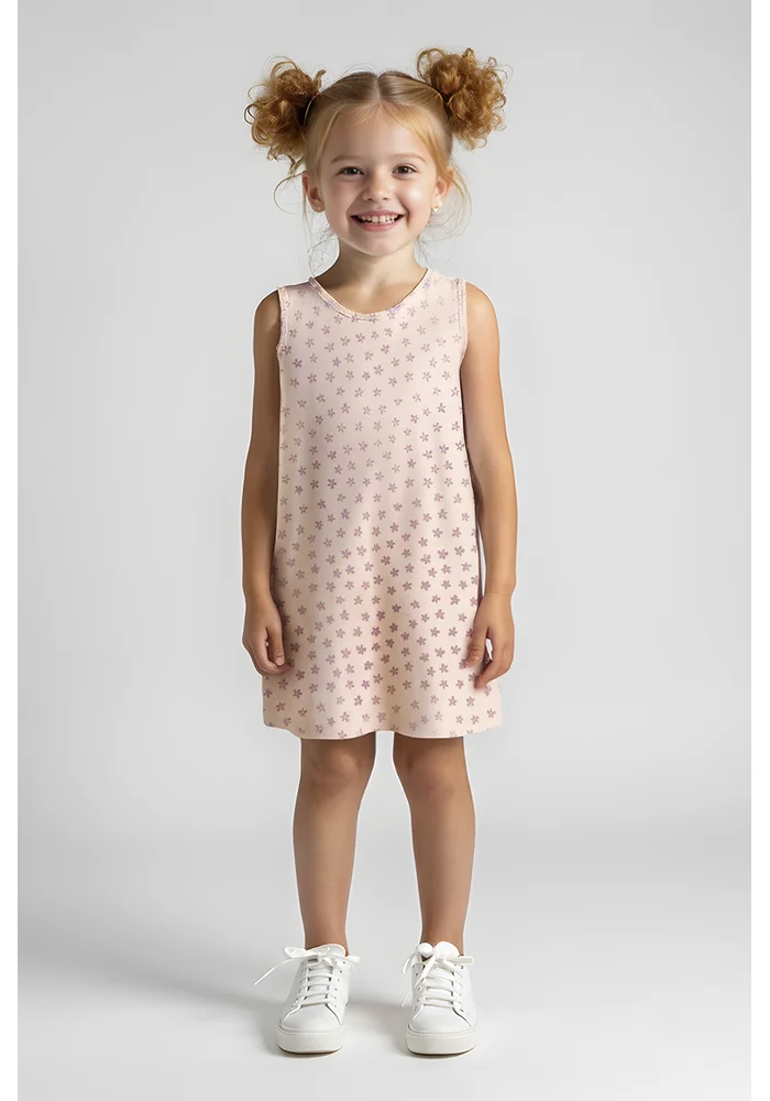 vestido infantil rosa