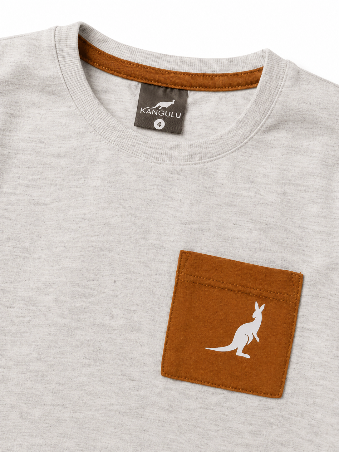 Conjunto Infantil Masculino Mescla e Marrom &ndash; Look B&aacute;sico com Estilo Natural